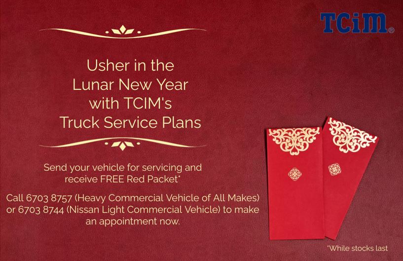 FREE Red Packets When You Service Your Trucks.
